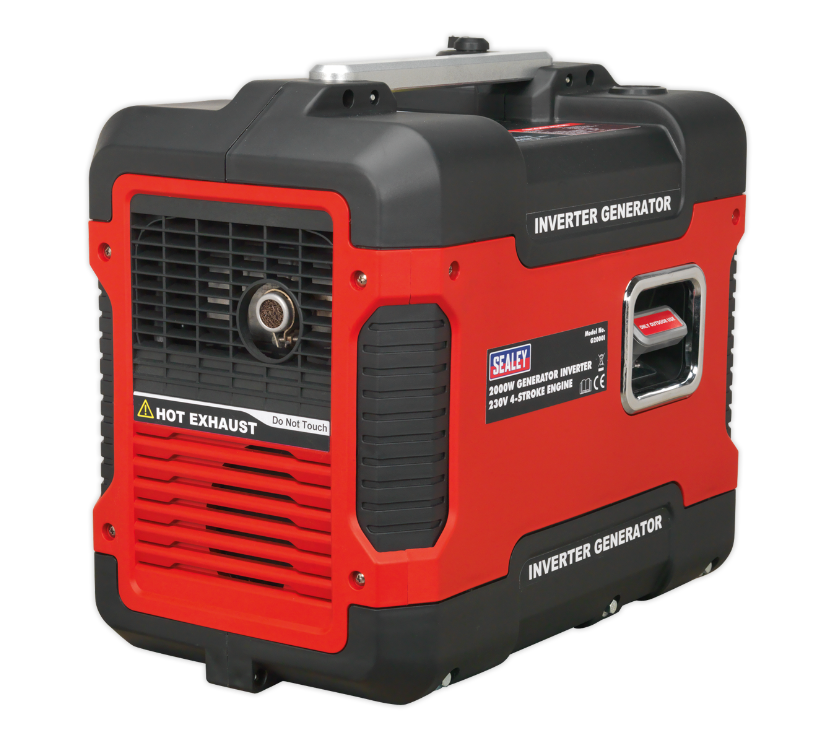 Sealey 2000W Inverter Generator 4-Stroke Engine 230V